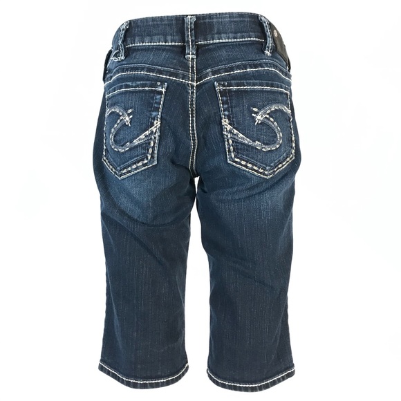 Silver Jeans Pants - Silver suki Bermuda denim shorts